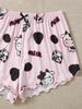 Women's Printed Knit Vest & Camisole Pajama Set - Comfortable & Stylish