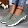 Women's shoes large size casual shoes flying woven breathable shoes women's lightweight and comfortable mesh shoes soft sole shallow mouth single shoe