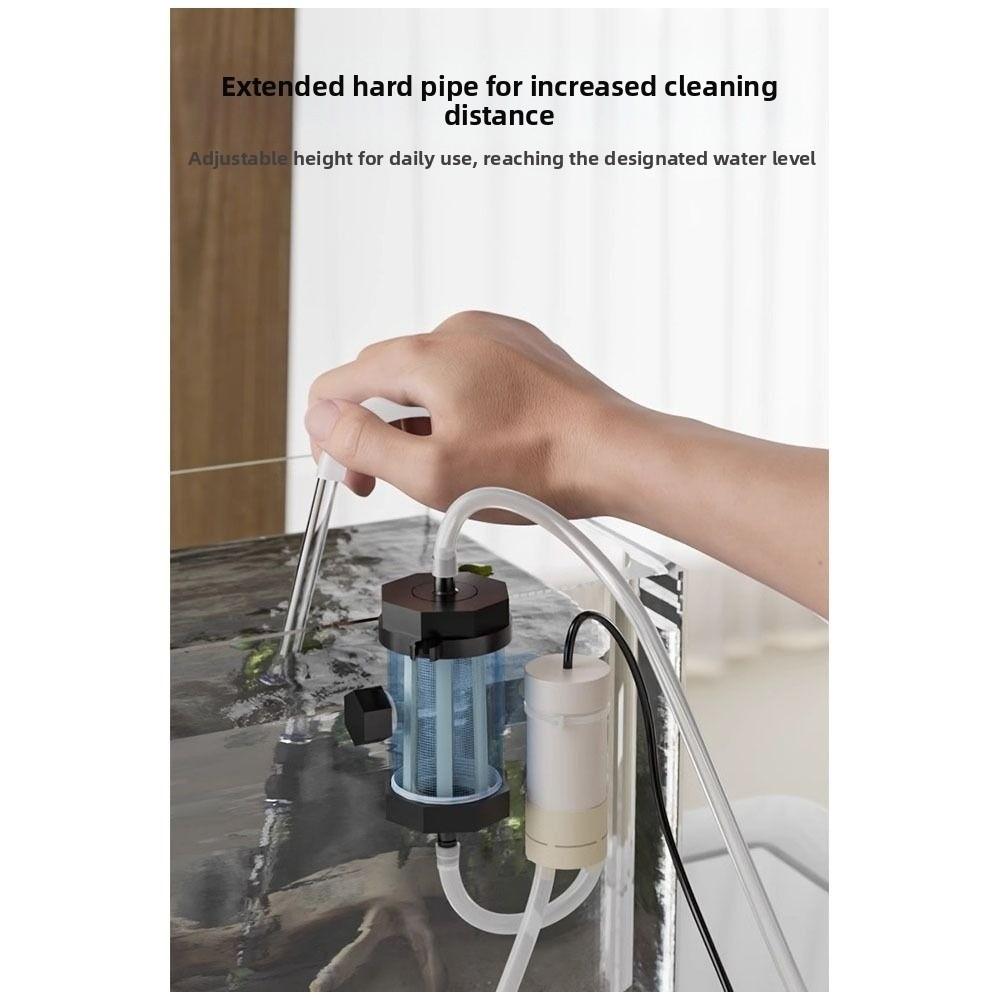 USB Powered Vacuum Gravel Cleaner Low Noise Fish Tank Cleaning Dirt Waste Remover For Aquarium