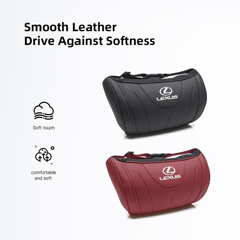 High-end Leather Car Seat Headrest Memory Foam Comfort Neck Pillow For Lexus F-SPORT ES RX NX LS UX LM LX GX LC RZ IS CT GS LBX