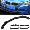 Front Bumper Lip Spoiler 4 Parts Form Universal Modification Aggressive Decoration