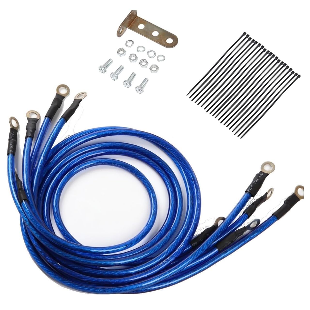 

Engine Earthing Wire Kit Available Colors [YuHaru] (Blue) синій