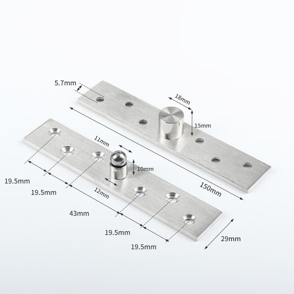 Stainless Steel Rotating Shaft Hinge Upper And Lower Hinge Heavy Duty Positioning Shaft Hinge Wooden Door Hinge Hardware