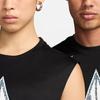 Nike Logo Print Round Neck Sleeveless T-Shirt Men Tops Black FZ8080-010