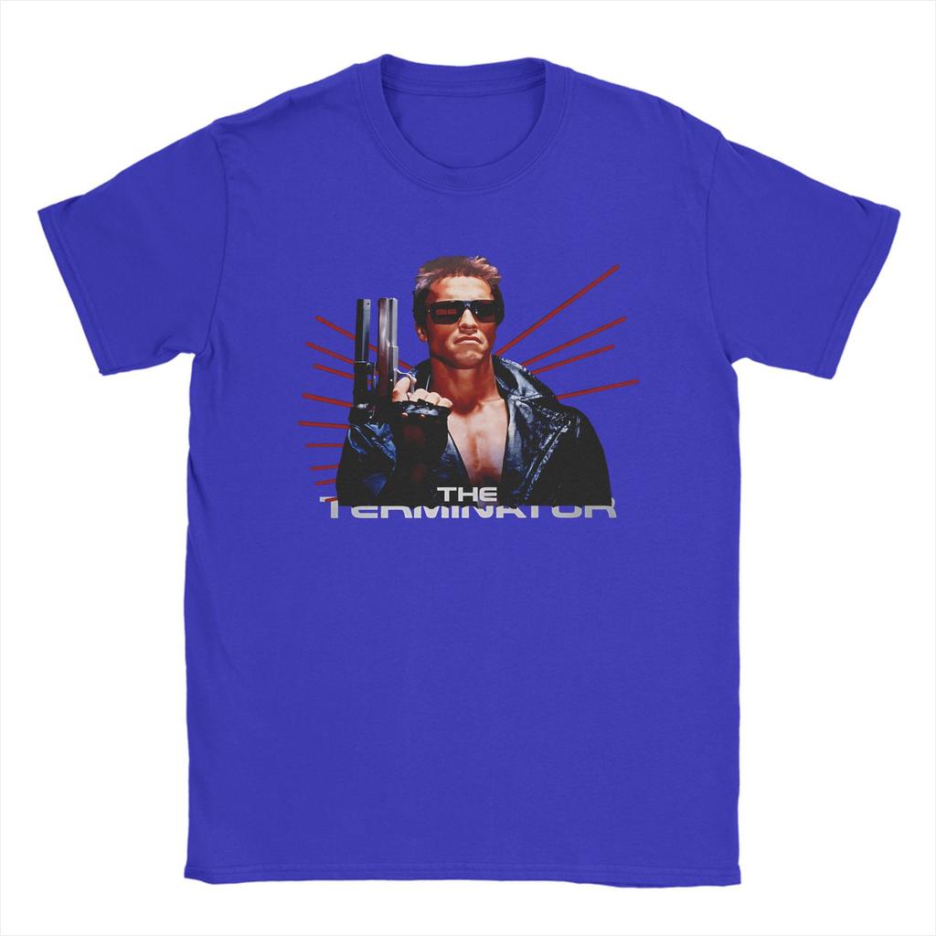 Movie Terminators Cotton T-Shirt For Men Summer Aesthetic T-Shirts Crew Neck Harajuku Tee Shirt Oversized Design Tops