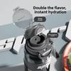 Youth Style Double Drink Water Container With Straw For Office And Outdoor Activities