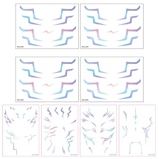 Yousheng 4 Buc Tatuaje Temporare K-Pop Autocolante Tatuaje Joc de Rol Impermeabile Artă Corporală Realistă Petrecere Cosplay Costum Recuzită