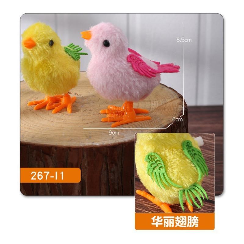The Wind-up Chicken Can Move and Jump to Coax the Baby the Simulation Soft Plush Toy Children's Toys Born in the 80s