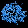 100Pcs/Lot Anti-Tangling Rubber Fishing Float Blue Oval Stopper Fishing Float Space Beans Seatool Fishing Bobber Accessories