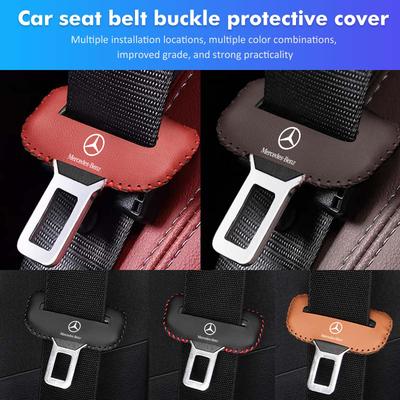 Car Seat Safety Belt Buckle Cover Anti-Scratch Protector Clip For Mercedes Benz W202 W212 W126 W140 W168 W177 CLS GLE GLC GLS