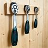1/3Pcs Wrench Storage Rack Quick Access Professional Wrench Mount Impact-Resistant Ratchet Organizer for 1/4 3/8 1/2 Inch Ratchets