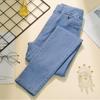 Women's Elastic Waist Jeans Spring Autumn Slim Stretch Pencil Jeans All-match Casual Female Denim Trouser