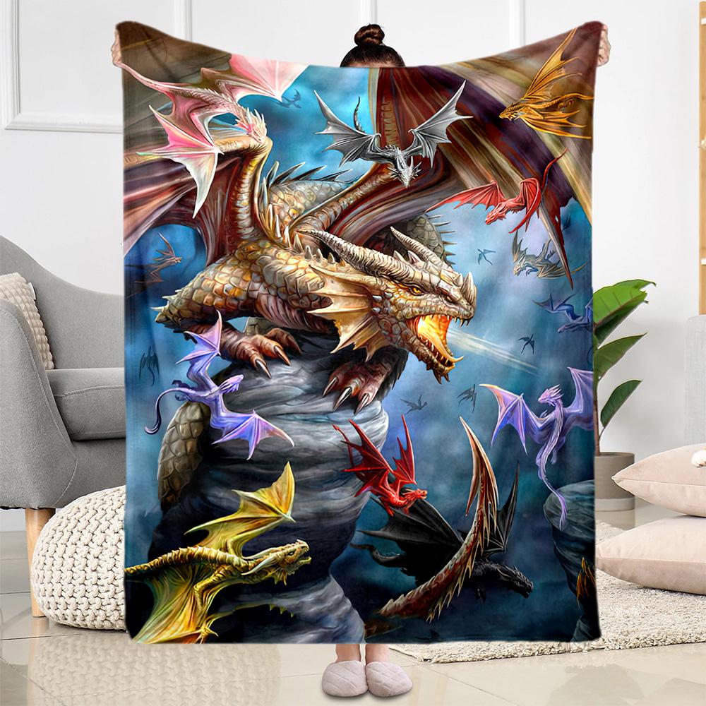 Gothic Style Blanket Soft & Cozy Suitable for Seaside Bed Chair All-Season Use Warmthful Decor Perfect Gift for Relatives and Friends