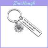 Stylish Stainless Steel Keychain With Sunflower Design Ideal Gift For Friends And Loved Ones