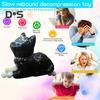 3D Cat Squeeze Toy Anxiety Stress Relief Black White Kitten Pinch Sensory Toy Kids Teens Adults Soft Stress Ball Animal Fidget Toy