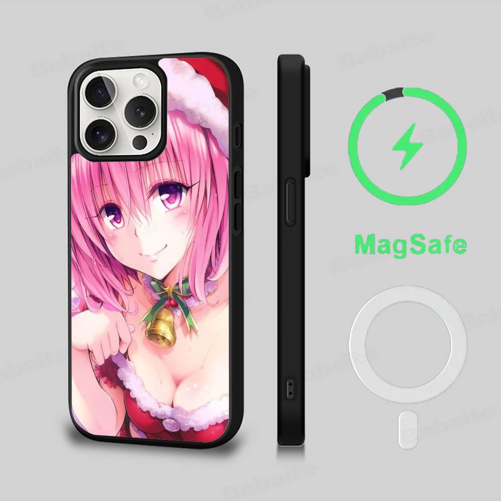 Classic Beautiful Anime Girl To Love-Ru Phone Case Magnetic Case For IPhone 16 14 13 12 11 15 Pro Max Plus For Magsafe Wireless