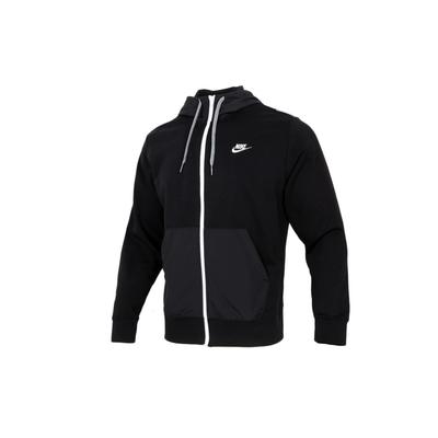 Sportswear French Terry Logo Full-Zip Hoodie Jacket Men Outerwear Black CZ9945-010