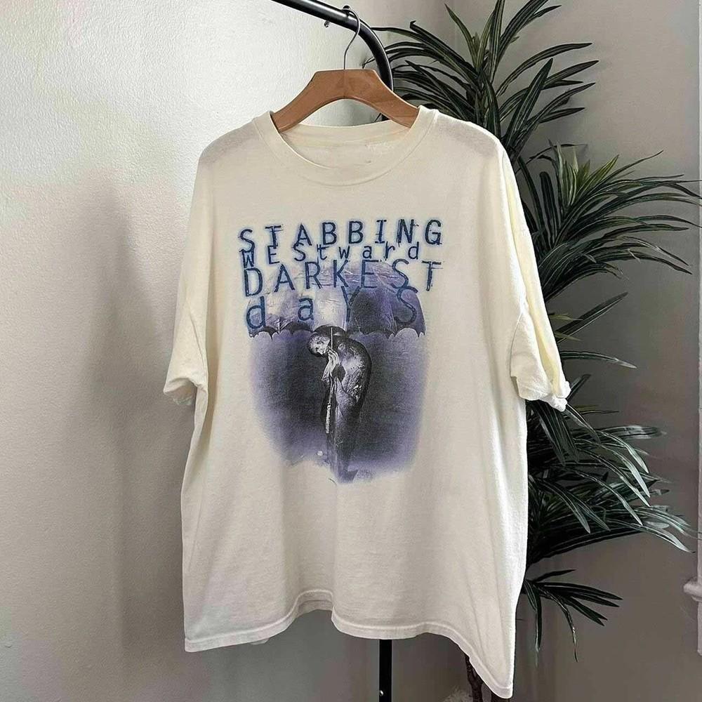 90s Style Stabbing Westward Darkest Days Shirt White Unisex S5XL Unisex T-Shirt L
