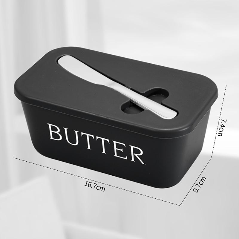 Butter Container Food Grade PP Box Restaurant Sealed Storage Cheese Dish With Butter Slicer Butter Tableware Outdoor Tableware