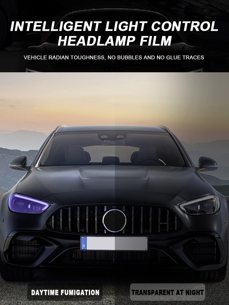 Exclusive BMW 3 Series TPU Color-Changing Protective Film: Transparent, Shifts from White to Purple to Black