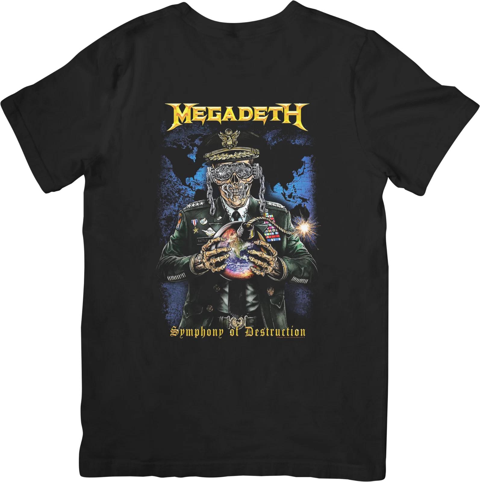 

Megadeath Music Unisex Fit for Men & Women Quality Cotton T-Shirt Black 2XL