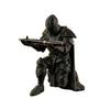 3D Printed Medieval Knight Pen Holder Black Silver Warrior Statue Desk Organizer Creative Office Desktop Decor Stationery Gift