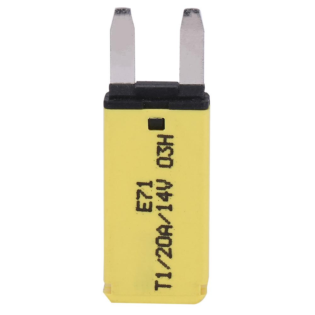 14V DC Automatic Reset Mini Circuit Breaker Blade Fuses for Car Truck Boat RV 20A Yellow