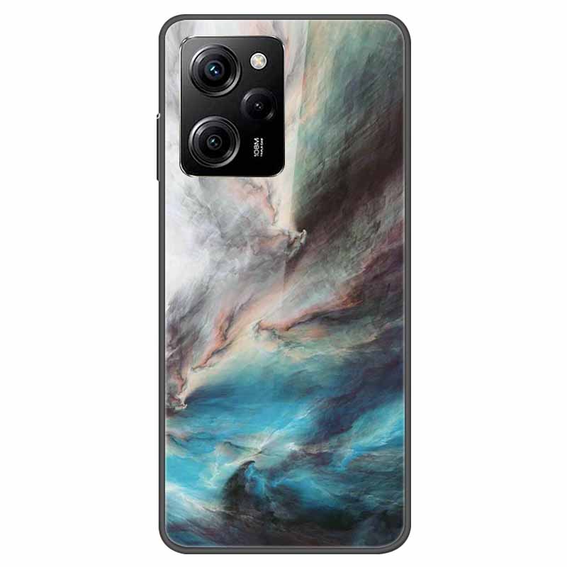 Tempered Glass Case for Xiaomi Poco X5 Pro / PocoX5 Cover Hard Shockproof Cases for Xiaomi Poco X5 5G 6.67'' Funda Coque Case