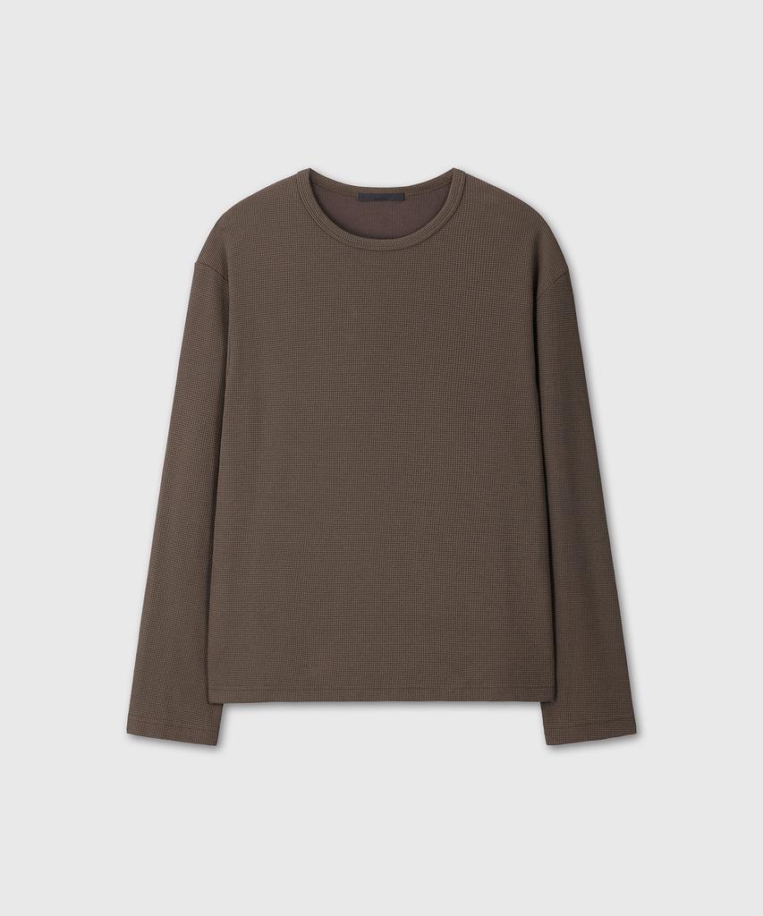 DIVEIN Uniform Waffle Long Sleeve (Brown)