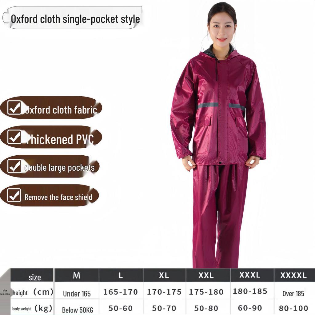 Shangqiu Unisex Full Body Split Raincoat for Electric Bike Riding