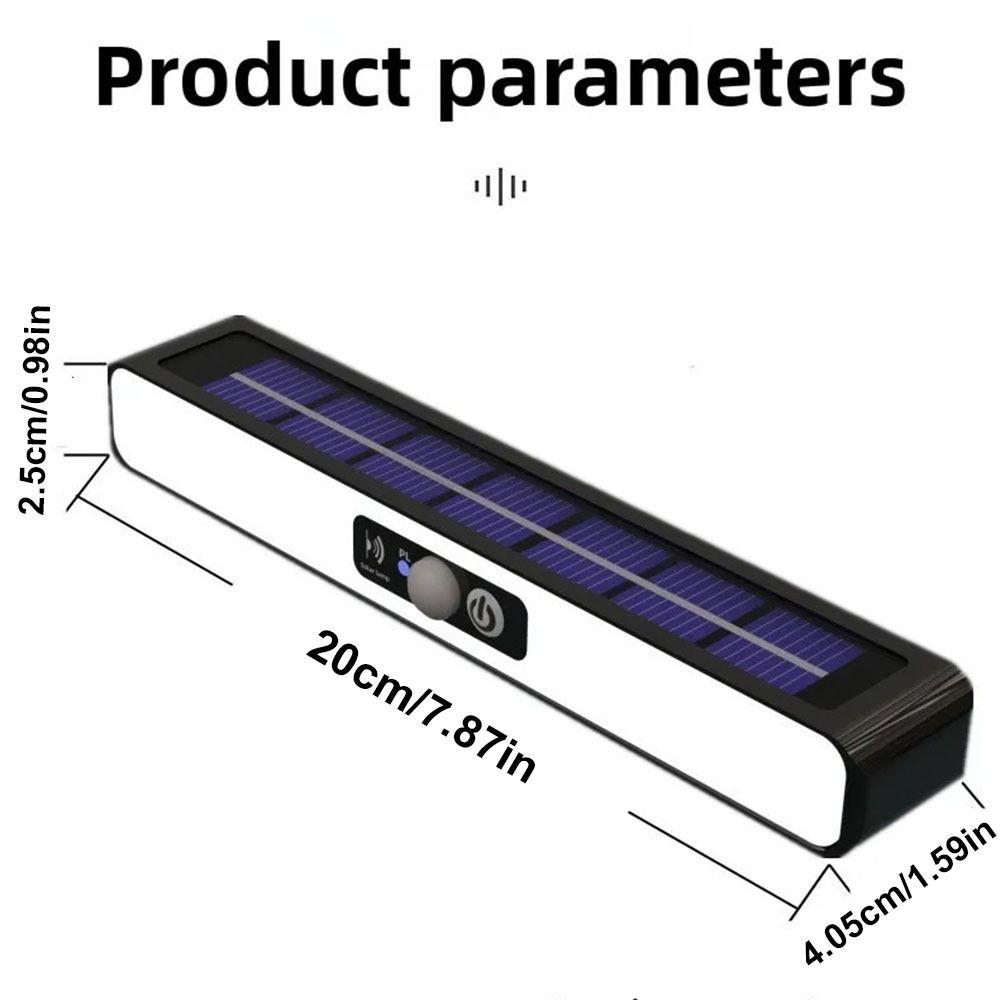 3 Lichtmodi Außenhoflampe mit Bewegungssensor LED Solarleuchte Solar-Klammerleuchte Garten