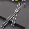 Trendy Long Ribbon Bow Tie Accessories: Casual and Stylish Strip Ornaments