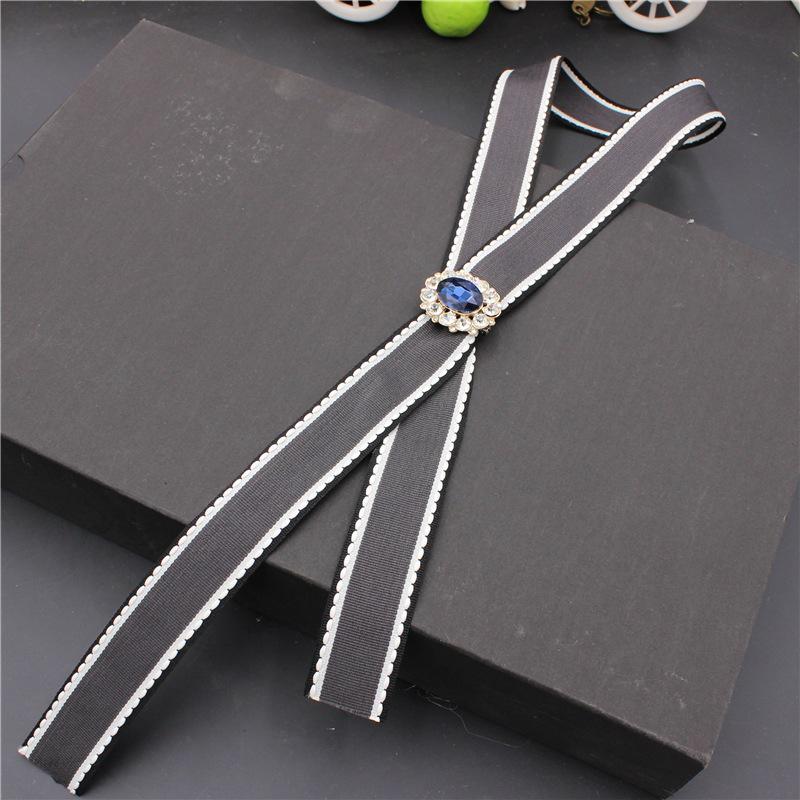 Trendy Long Ribbon Bow Tie Accessories: Casual and Stylish Strip Ornaments