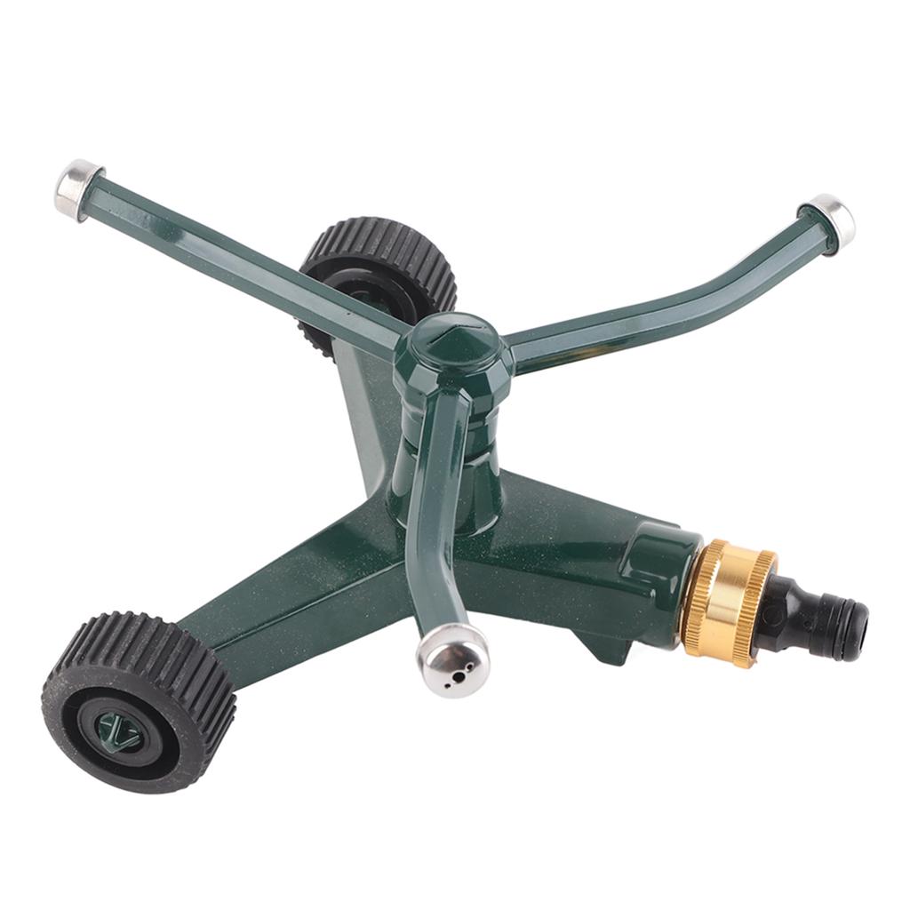 Metal Three Arm Sprinkler with G3/4 Connector Rustproof 360 degrees Rotating Irrigate Lawn Sprinkler