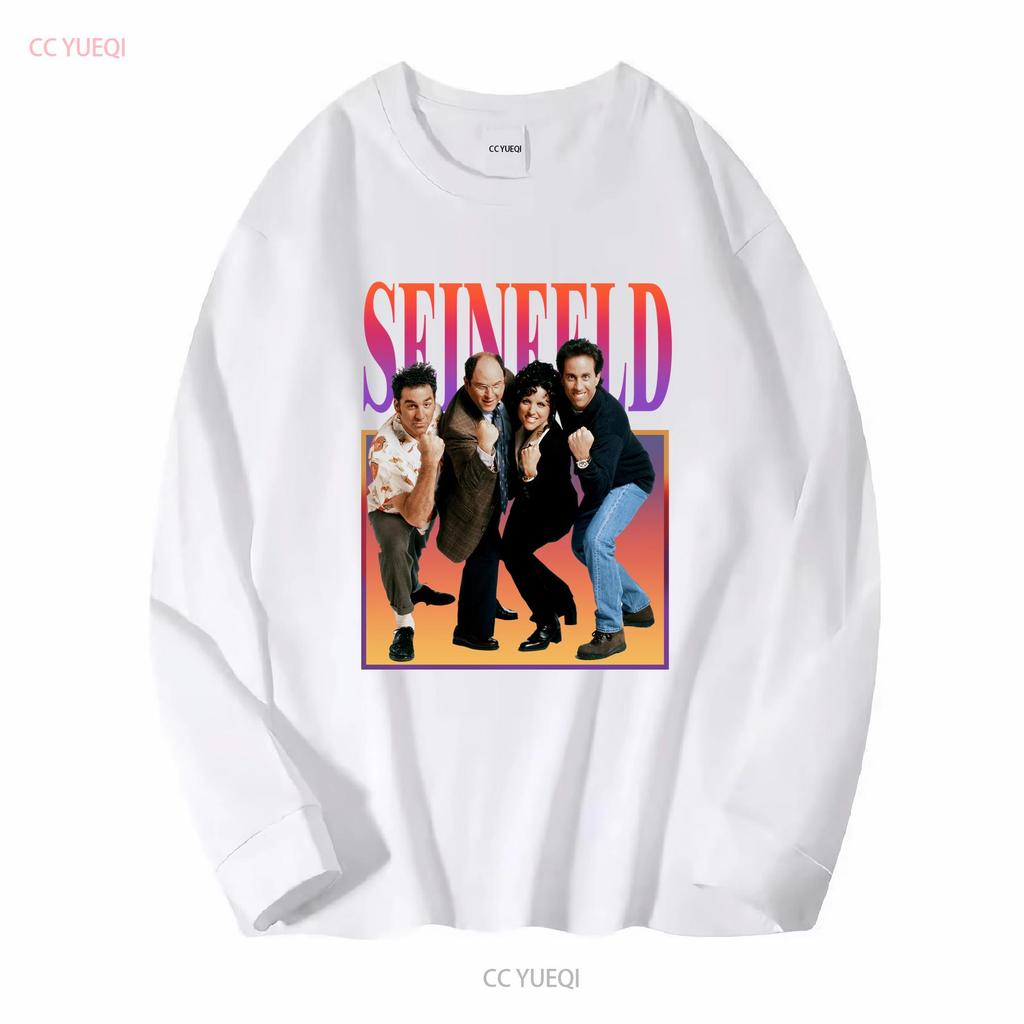 Maglietta Retrò Seinfeld George Costanza Jerry Cosmo Kramer Elaine Benes Merch vintage Lavata abbigliamento designer grafico moda