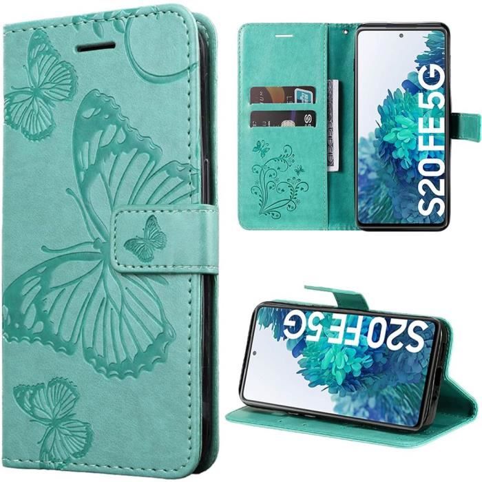 Coque - BOOLING - pour Samsung Galaxy S20 FE - Protection Anti-Rayures - Motif Papillon - Élégante