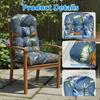 Cuscino per Sedia a Dondolo Adirondack, Spesso 44x20x4 Pollici, Cuscino Alto per Sedia da Patio, Cuscino Impermeabile per Seduta di Mobili da Esterno con Lacci