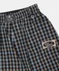 BADBLOOD Vintage Club Nylon Reversible Track Pants - Check Blue