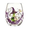 Pumpkin Tentacle Halloween Glass Skull Ghost Drinking Wine Cup Gothic Halloween Art Cup  Cocktail