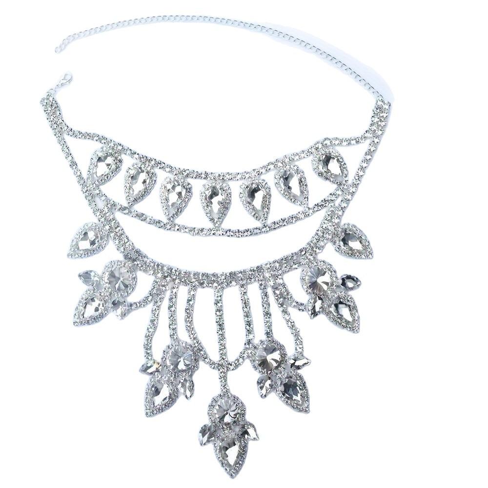 Преувеличенное Роскошное Свадебное Невеста Платье Циркон Ювелирные Изделия Ожерелье