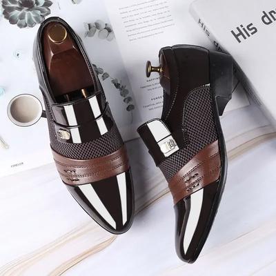 Heren Casual Leren Schoenen Heren Casual Schoenen Zakelijk Formele Schoenen Grote Maten Modieus en Veelzijdig Bruiloftsschoenen