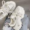 New Thick-soled Height-increasing, Versatile Casual Sports Shoes for Girls, Dad Shoes