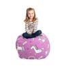 Printed Children's Plush Toy Storage Beanbag Set Comfortable Lazy Sofa Beanbag Storage Stuffed Chair Children's Toy Zipper