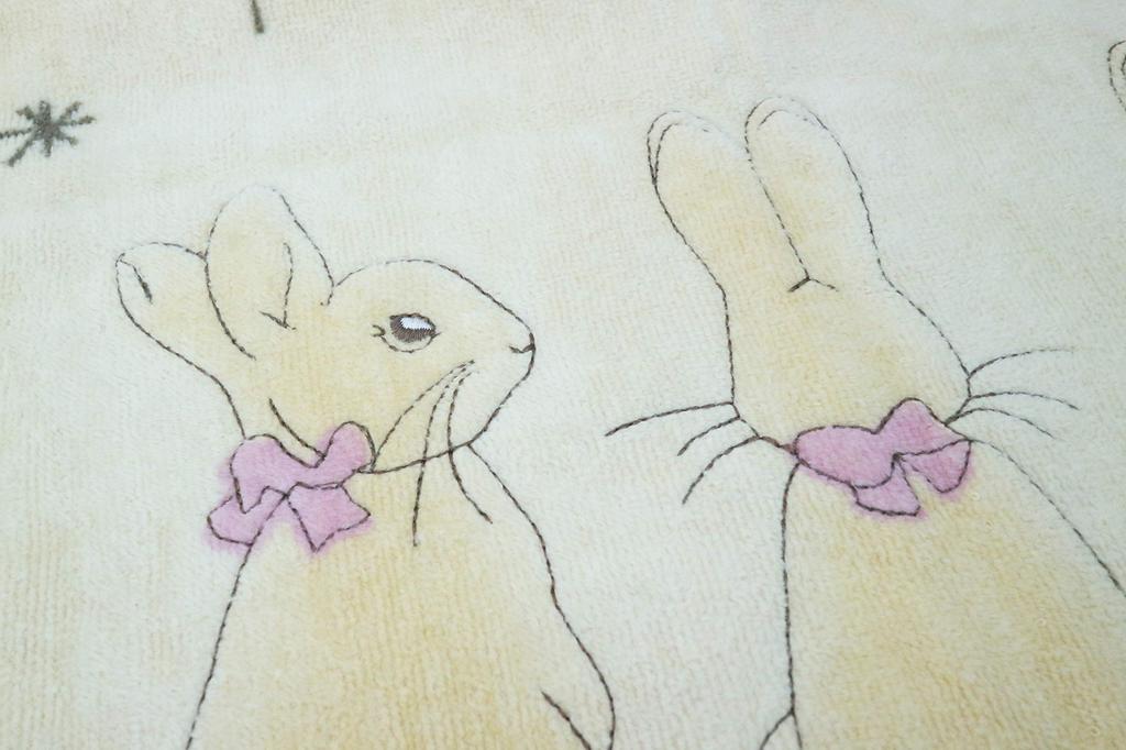Marushin Peter Rabbit Bath Sleeping 5605008600 Towel, 60x120cm, Peter, 100% Cotton, Embroidered,