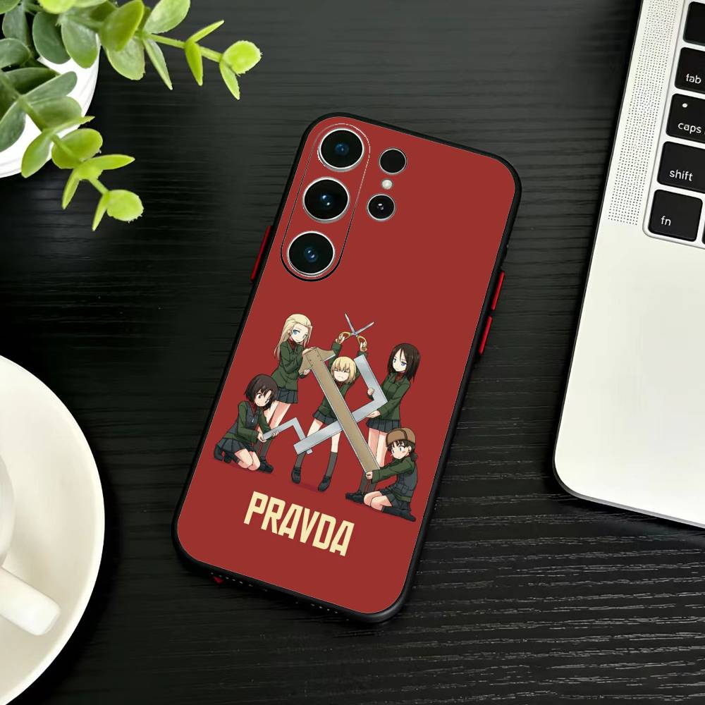 G-GIRLS U-Und P-PANZER Phone Case For Samsung S26,S25,S24,S23,S22,S21,S20,S30,Ultra,Plus,Fe,Note,5G Black Cover