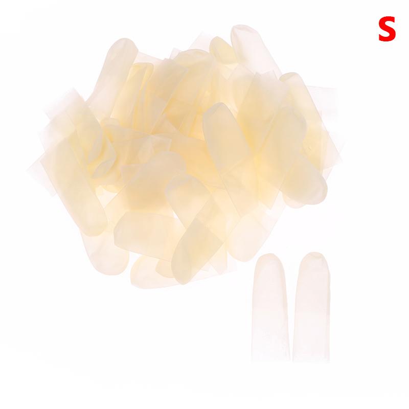 

100 шт. резиновые нескользящие антистатические напальчники одноразовые латексные напальчники защитные перчатки инструмент для дизайна ногтей as the picture