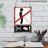 2D Flat 1pc Metal Sign, No Peeing Warning Sign, Durable Aluminium Metal Plaque, Suitable for Bars, Bedrooms, Restaurants, Kitchens, and Home Decor