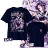 2026 Demon Slayer Shinobu Kocho Butterfly Double Sided Manga Print Oversized T‑Shirt O‑Neck Short Sleeve Cotton Casual Streetwear Tops for Men Women