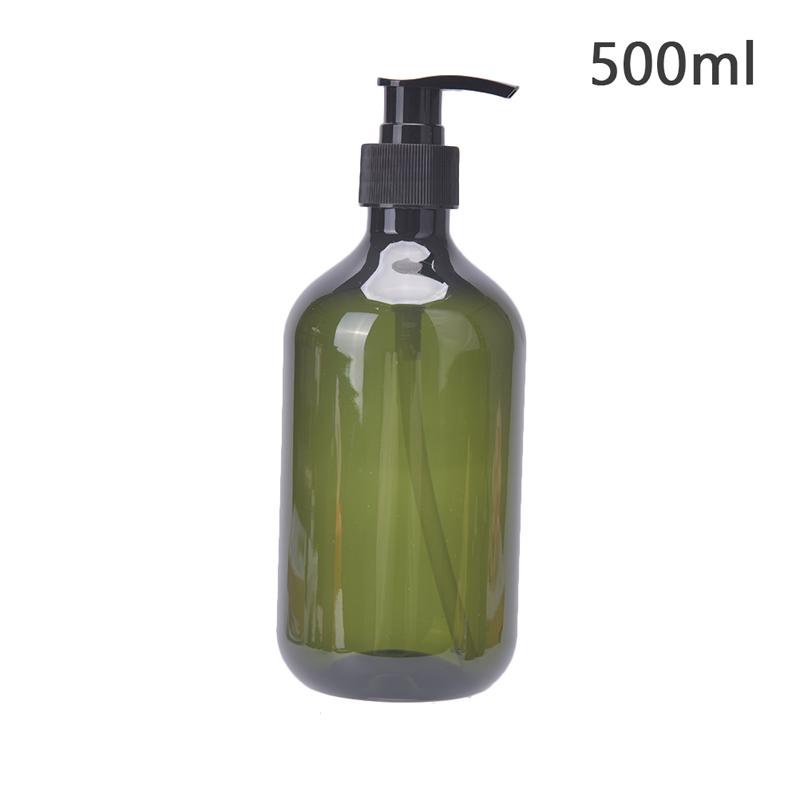 Bernsteinfarbene Plastik Leere Quetschflasche mit Schwarzem Lotionspender Probenbehälter