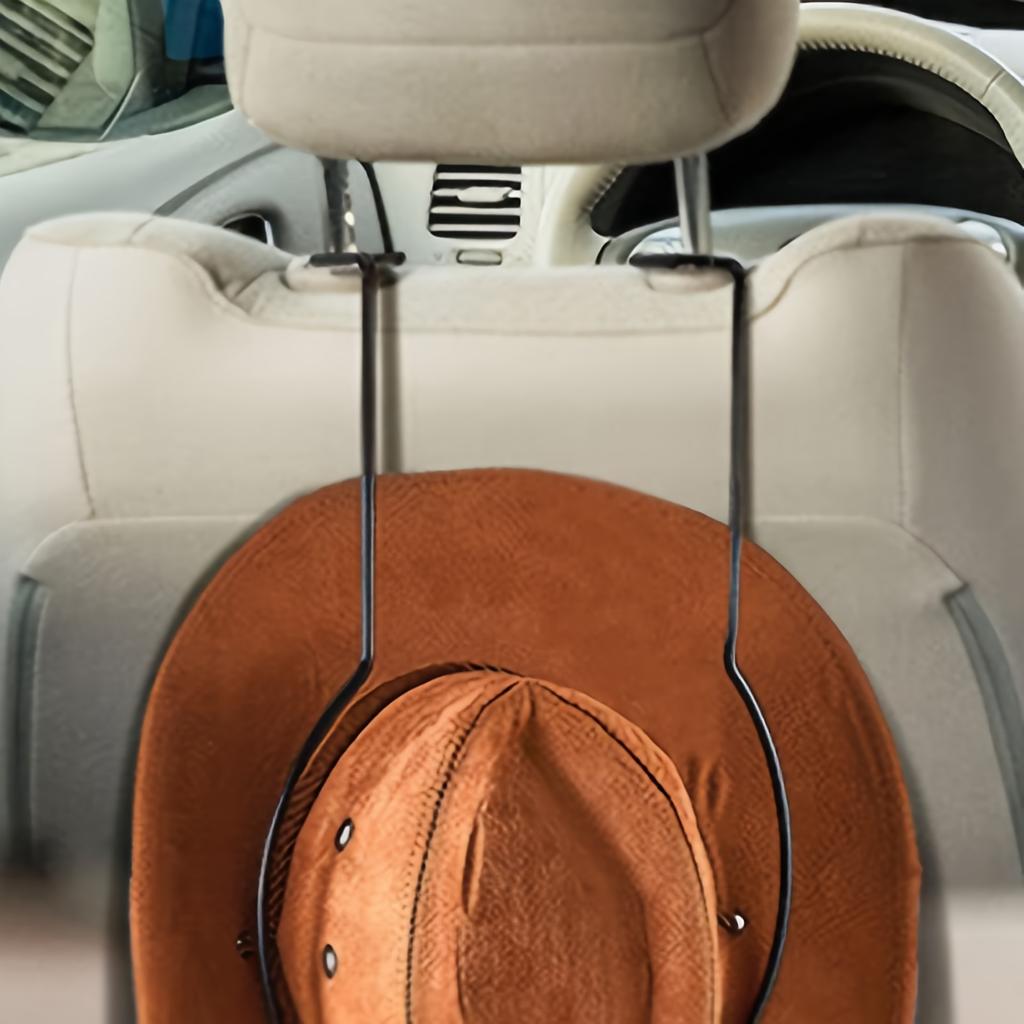 Hat Storage Organizer for Trucks Featuring a Clip for Holding Cowboy Hats in